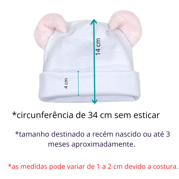 Touca personalizável, com Orelhas 3D (para sublimação) - Image 2